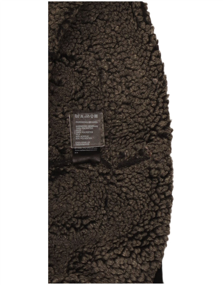 Marks & Spencer Damska kurtka Sherpa UK 18 XL, czarna, poliester