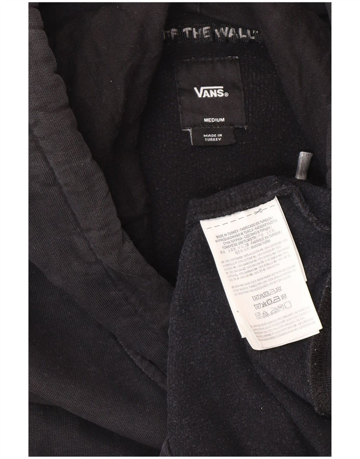 Vans Mens Hoodie Jumper Medium Black Cotton