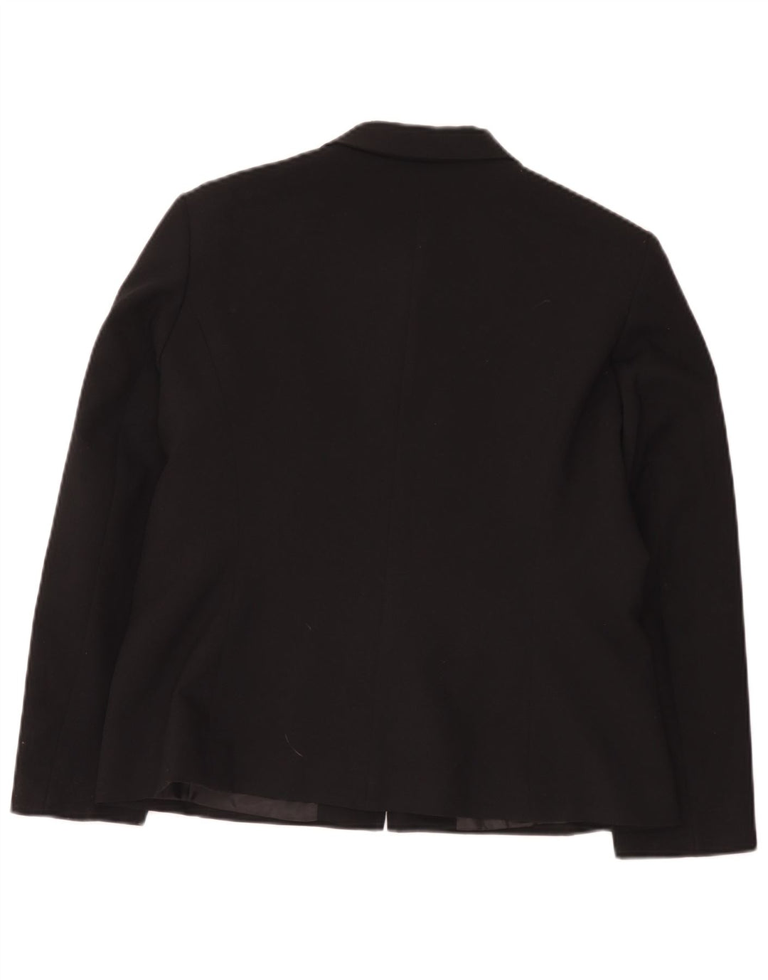 Vintage Dame Blazer Jakke med fuld lynlås UK 16 Large Black