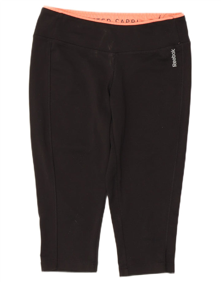 Reebok γυναικεία κολάν Capri UK 14 Medium Black Polyester