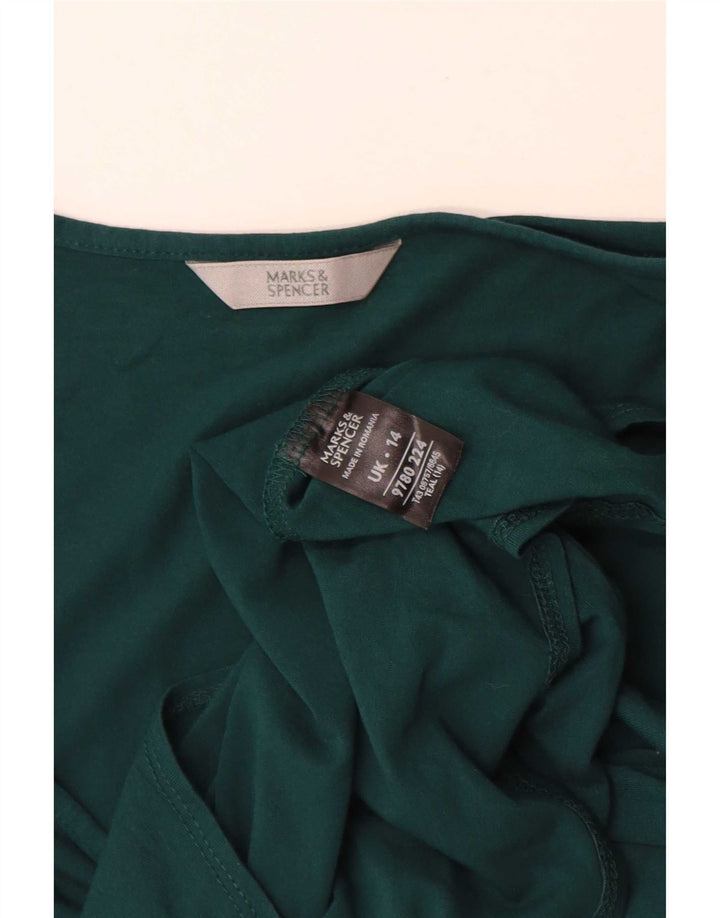 Bluză pentru femei Marks & Spencer, UK 14, viscoză verde medie