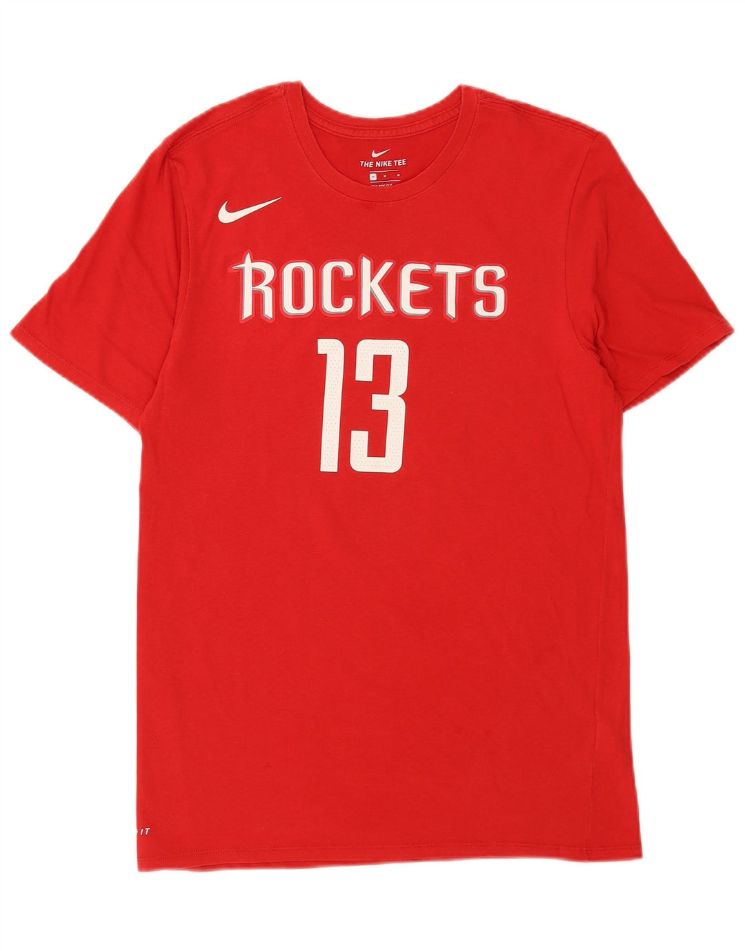 Nike Homme Houston Rockets Graphic T-Shirt Haut Rouge Moyen Coton