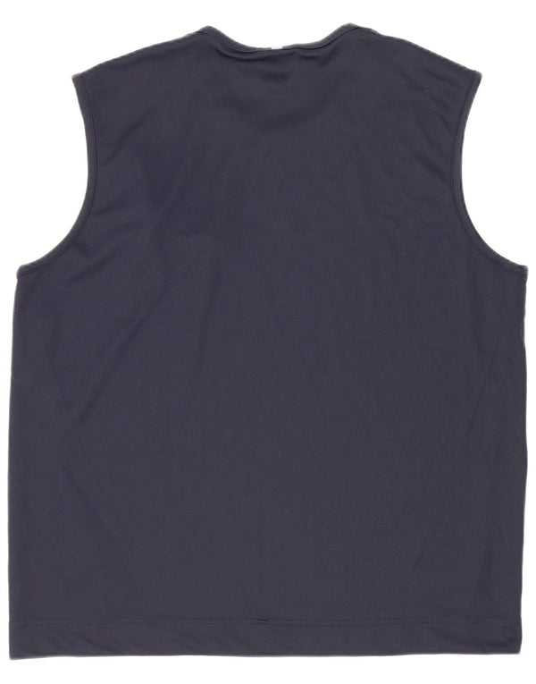 Adidas Herrevest Top Large Navy Blue Polyester
