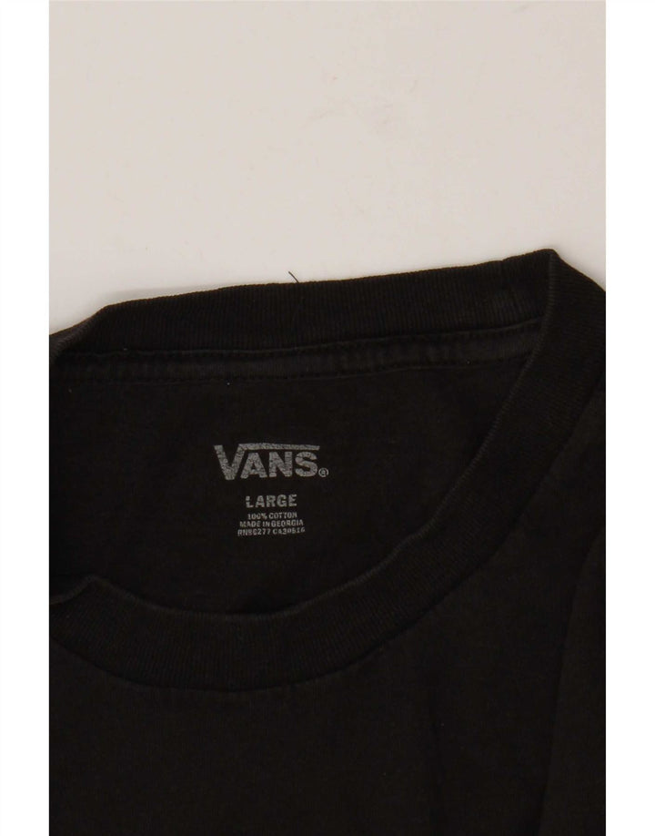 Tricou pentru bărbați Vans Top mare din bumbac negru
