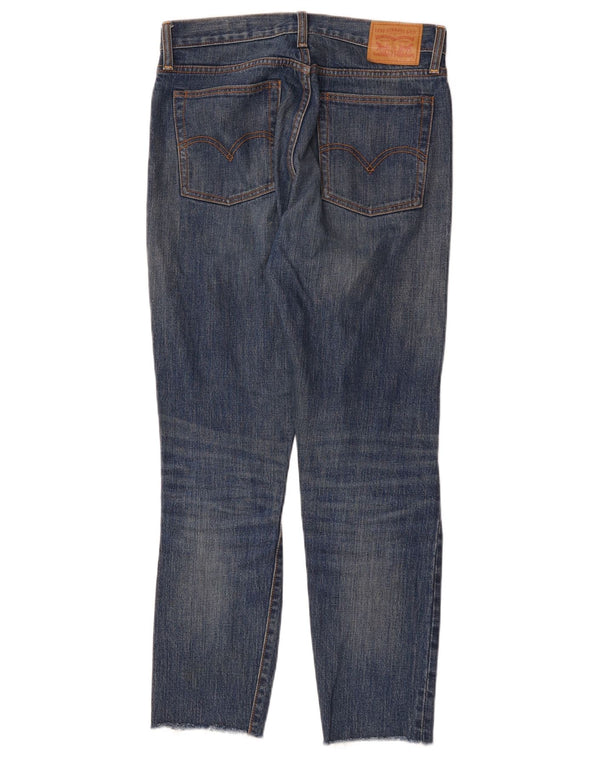 Levi's Womens White Oak High Waist Straight Jeans W28 L28 Blue Cotton