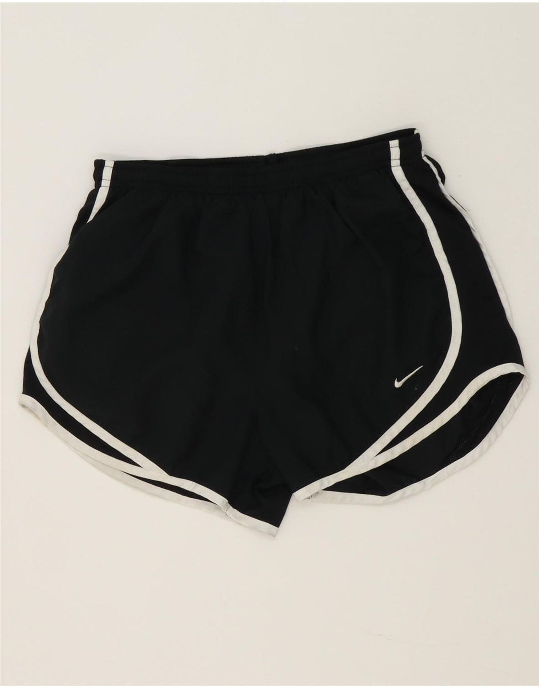 Nike Womens Dri Fit Sport Shorts UK 8 Small Black Polyester