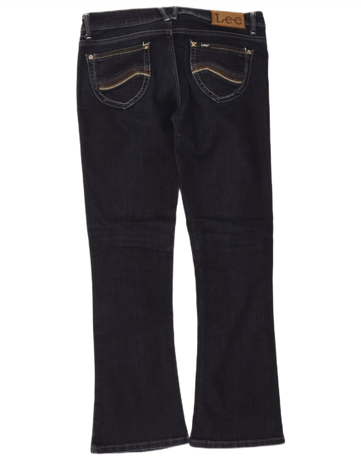 Lee Womens Bootcut Jeans W30 L30 Azul Marinho Algodão