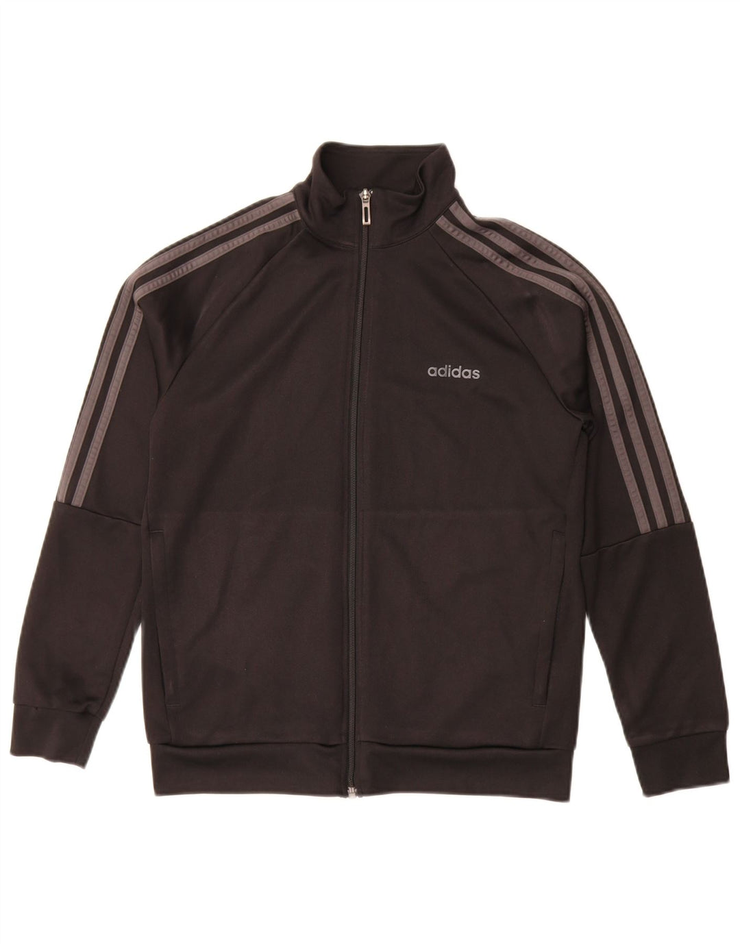 Adidas Jungen Climalite Trainingsanzug Top Jacke 13-14 Jahre Schwarz Polyester