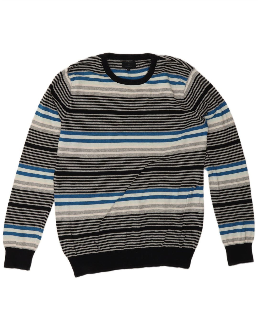 Jack & Jones Mens Crew Neck Jumper Sweater Medium Multicoloured Striped