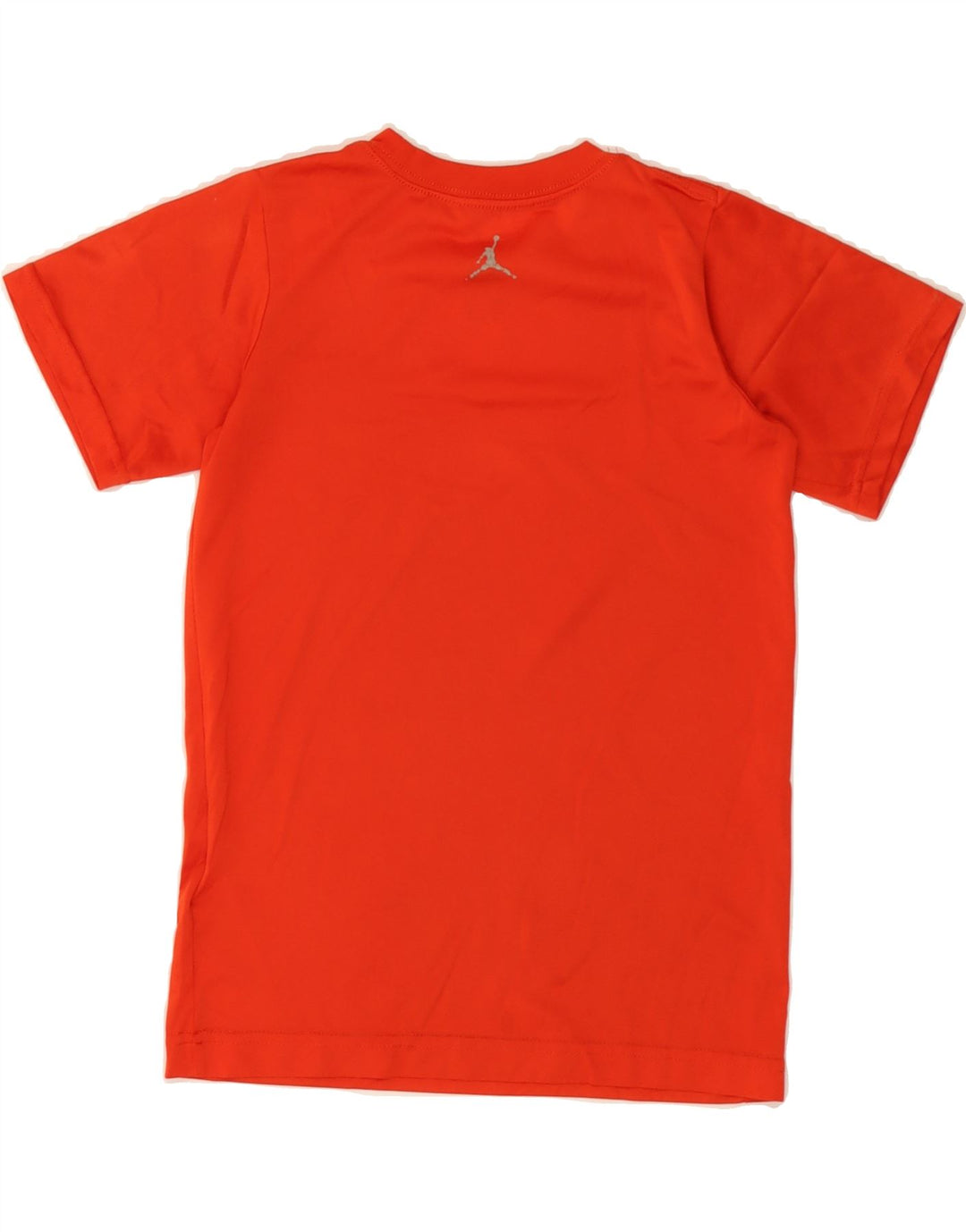 JORDAN Boys Dri Fit T-Shirt Top 8-9 Years Small Orange Polyester Vintage Jordan and Second-Hand Jordan from Messina Hembry 
