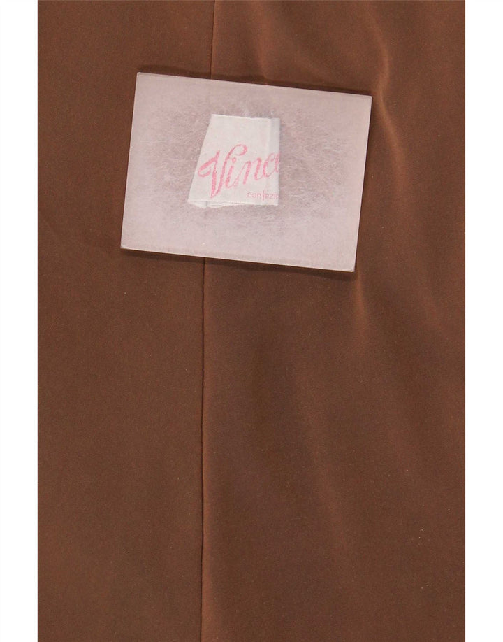 Vincent Damen Ledermantel IT 40 Small Schwarz
