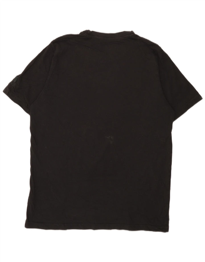 Adidas Mens Regular Graphic T-Shirt Top Noir Moyen