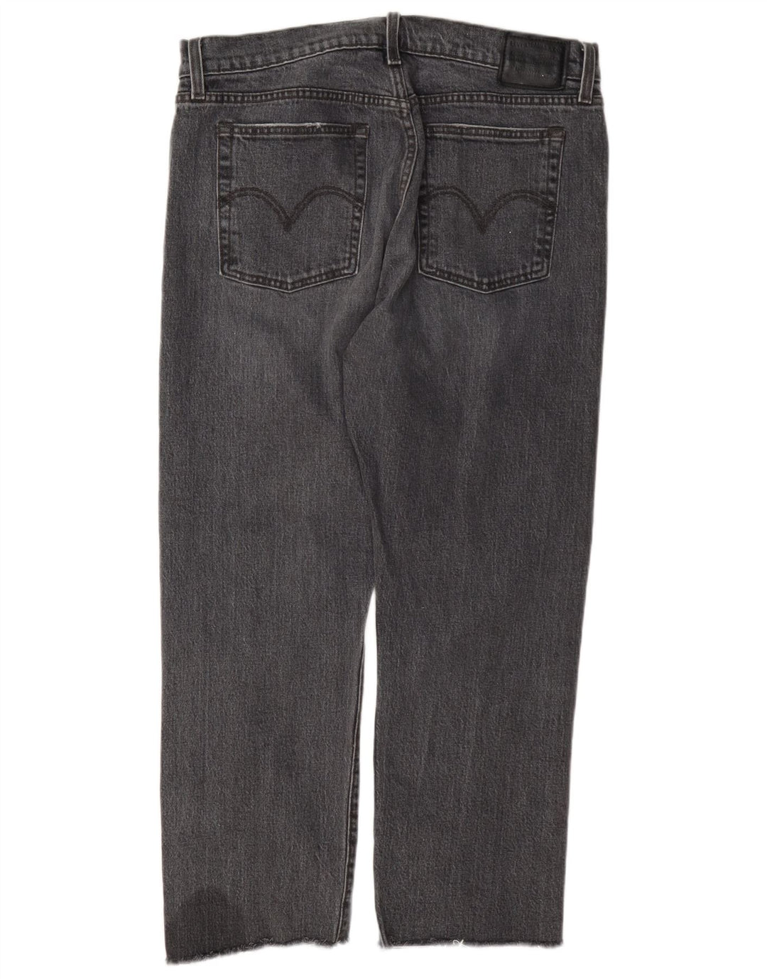 Levi's Womens Wedgie Straight Jeans W31 L26 Grey Cotton
