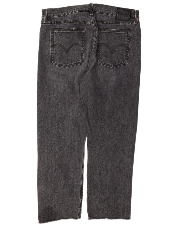 Levi's Womens Wedgie Straight Jeans W31 L26 Grey Cotton