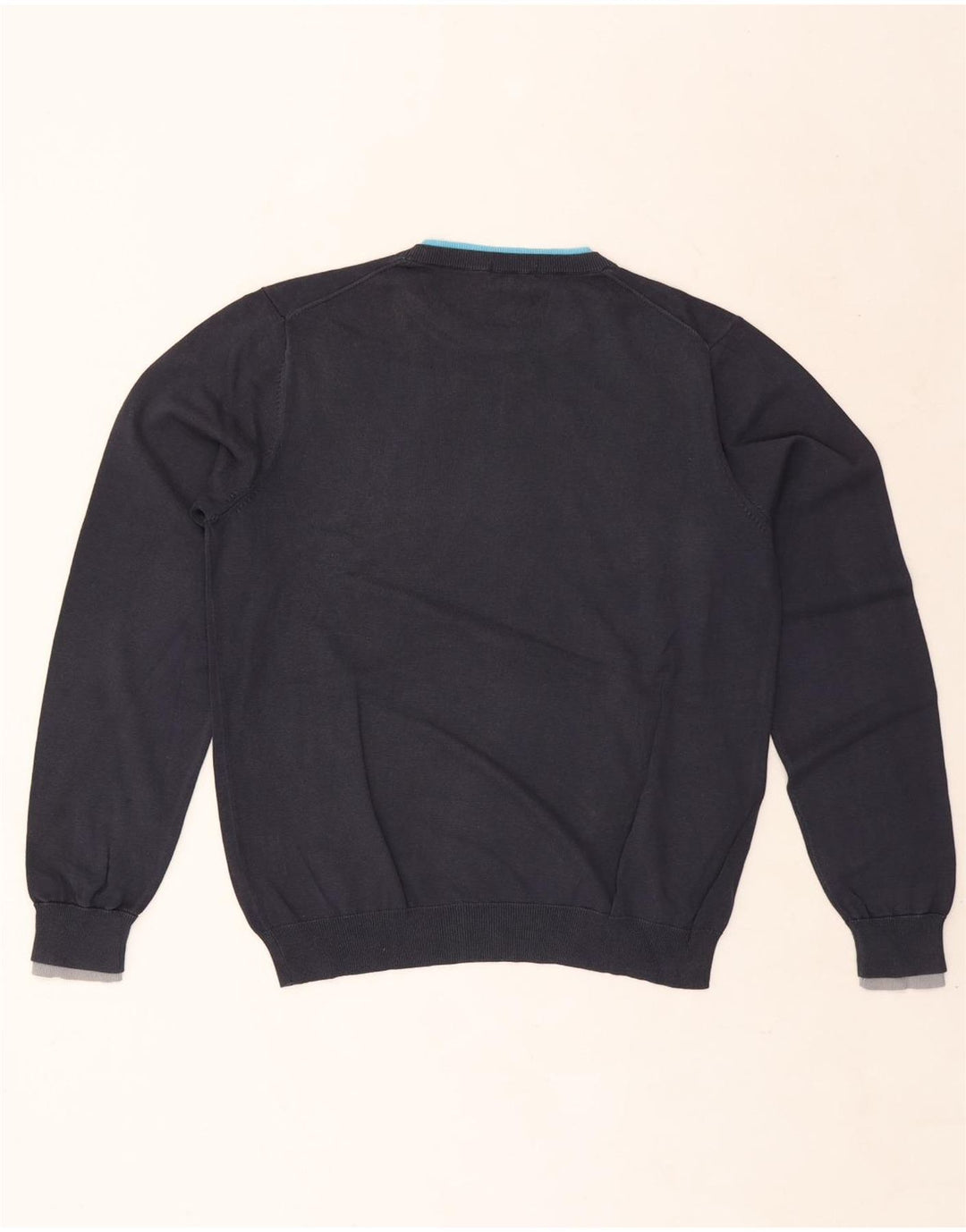 Sun68 Herre rund hals sweater lille marineblå bomuld