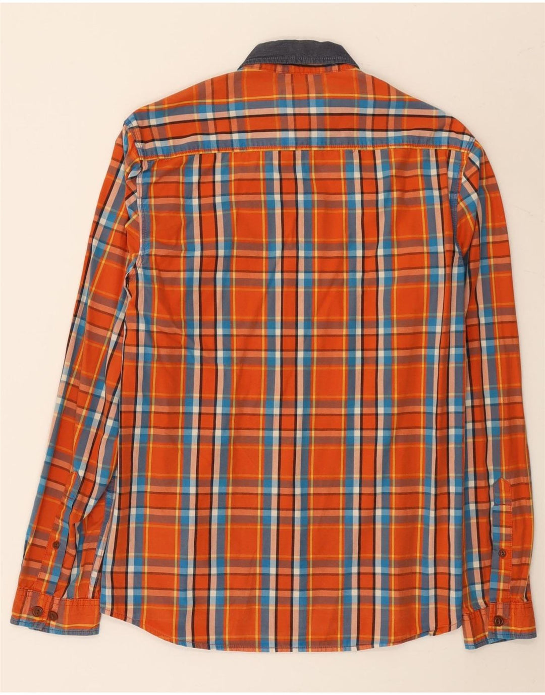 JACK & JONES Herreskjorte Medium Orange ternet bomuld