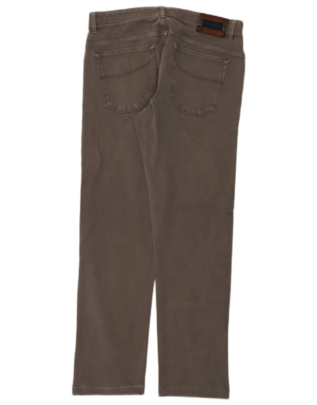 SIVIGLIA Mens Straight Jeans W35 L30 Grey Cotton