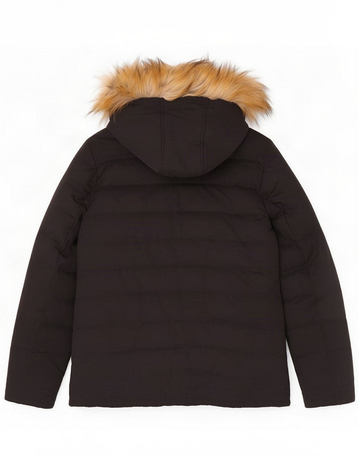 Chaqueta acolchada con capucha para mujer Fat Face UK 44 Grande Poliéster negro