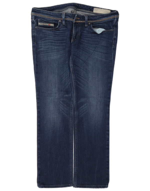 Diesel Mujer Lowky Vaqueros Rectos Regulares De Cintura Baja W29 L30 Algodón Azul