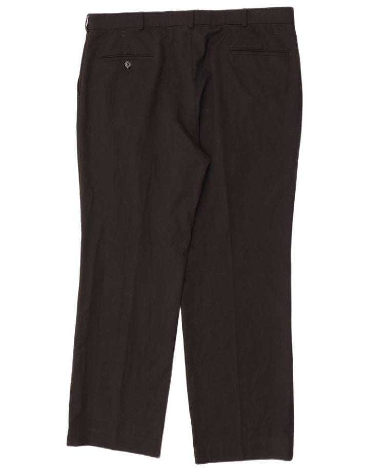 Farah Mens Pegged Suit Calça W38 L30 Poliéster Preto