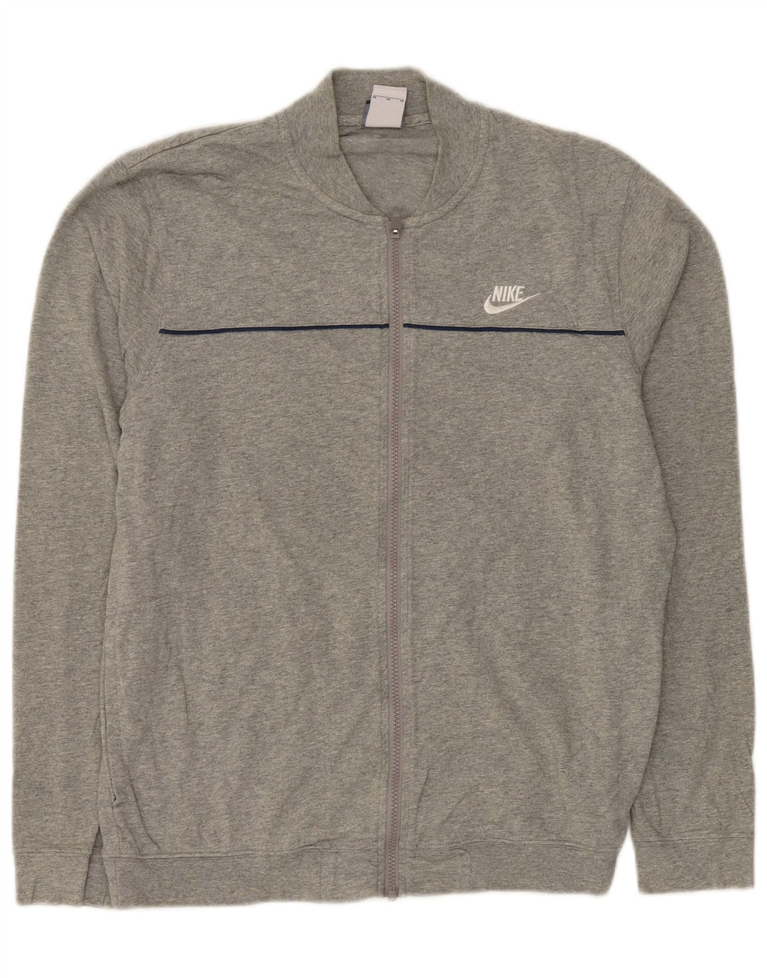 Giacca da tuta da uomo NIKE in cotone grigio medio