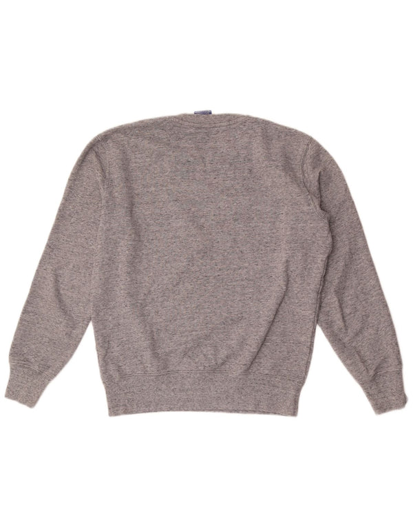 Champion Mens Graphic Sweatshirt Jumper Small Grey Flecked Cotton
