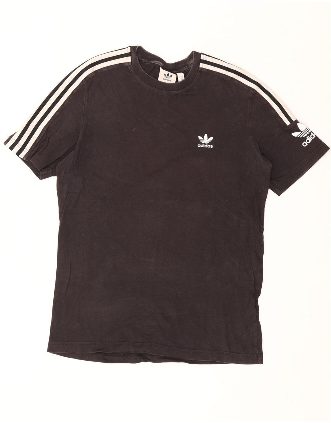 ADIDAS Mens T-Shirt Top Small Black Cotton