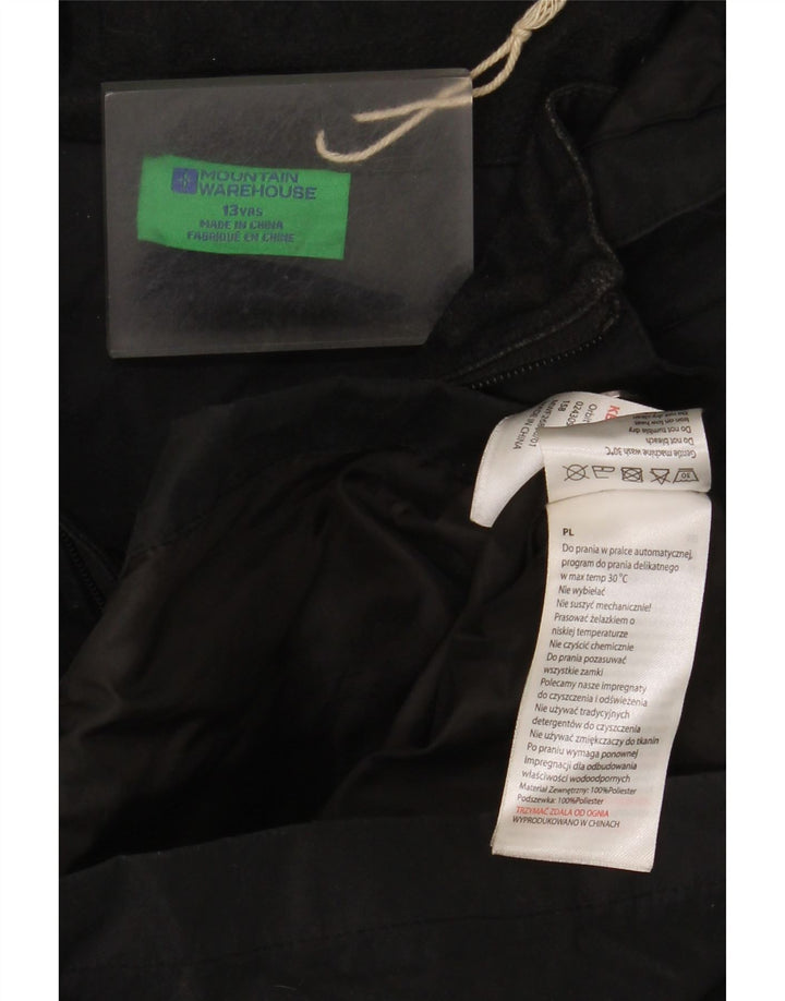 Mountain Warehouse Boys Hooded Windbreaker Jacket 12-13 Years Black