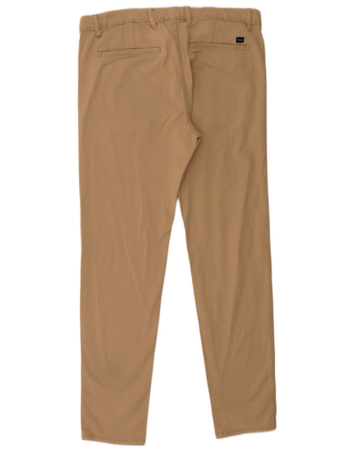 Zara Mens Slim Chino Trousers EU 42 Medium W32 L30 Beige