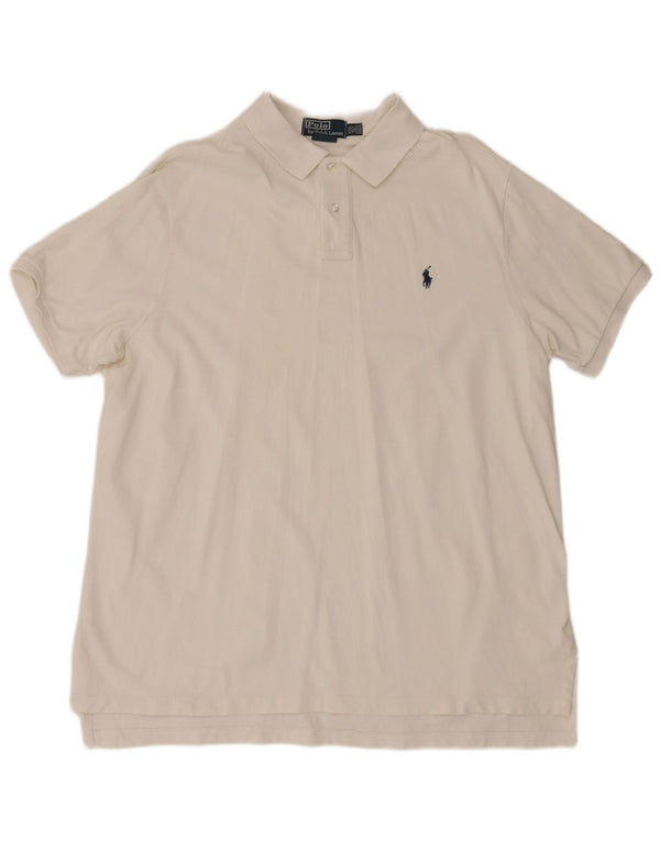 Polo Ralph Lauren Mens Custom Fit Shirt 2XL White Cotton