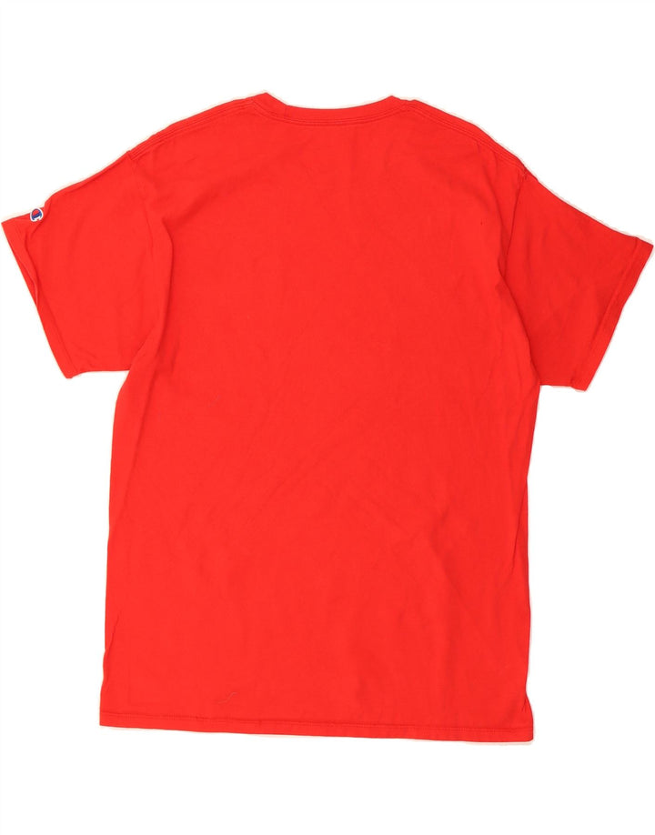 CHAMPION Mens Graphic T-Shirt Top Large Red Cotton Vintage Champion and Second-Hand Champion from Messina Hembry 