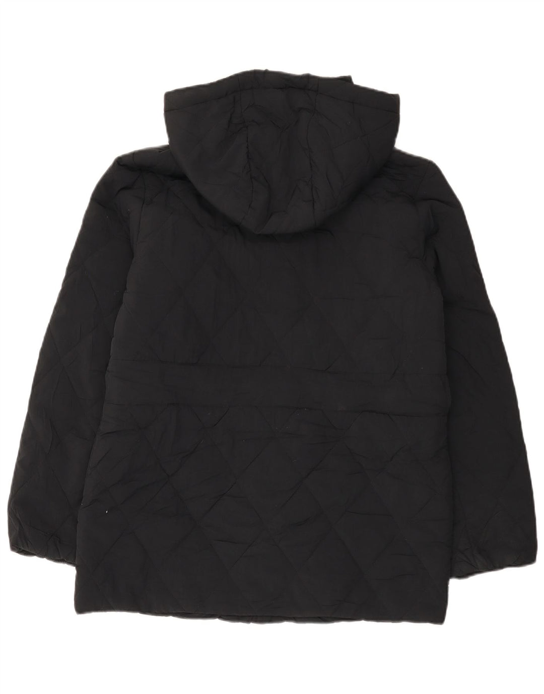 Marks & Spencer Womens Hooded Oversized Padded Jacket UK 8 Small Black