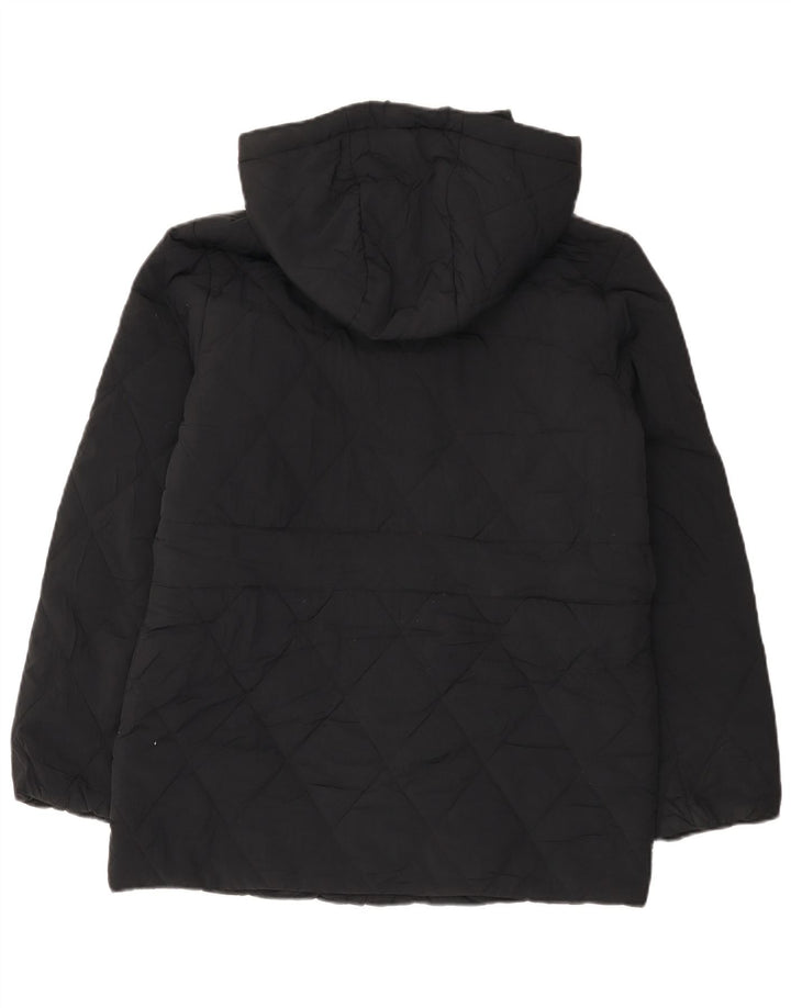 Marks & Spencer Womens Hooded Oversized Padded Jacket UK 8 Small Black
