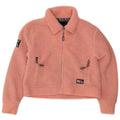 Damska kurtka polarowa oversize Superdry Teddy Bear UK 10, mała, różowa
