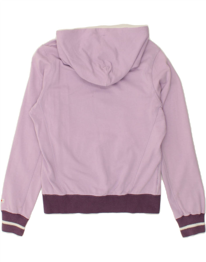 CHAMPION Womens Heritage Classics Hoodie Jumper UK 14 Medium Purple Vintage Champion and Second-Hand Champion from Messina Hembry 