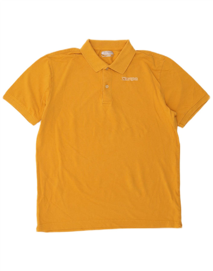 Kappa Mens Polo Shirt XL Yellow