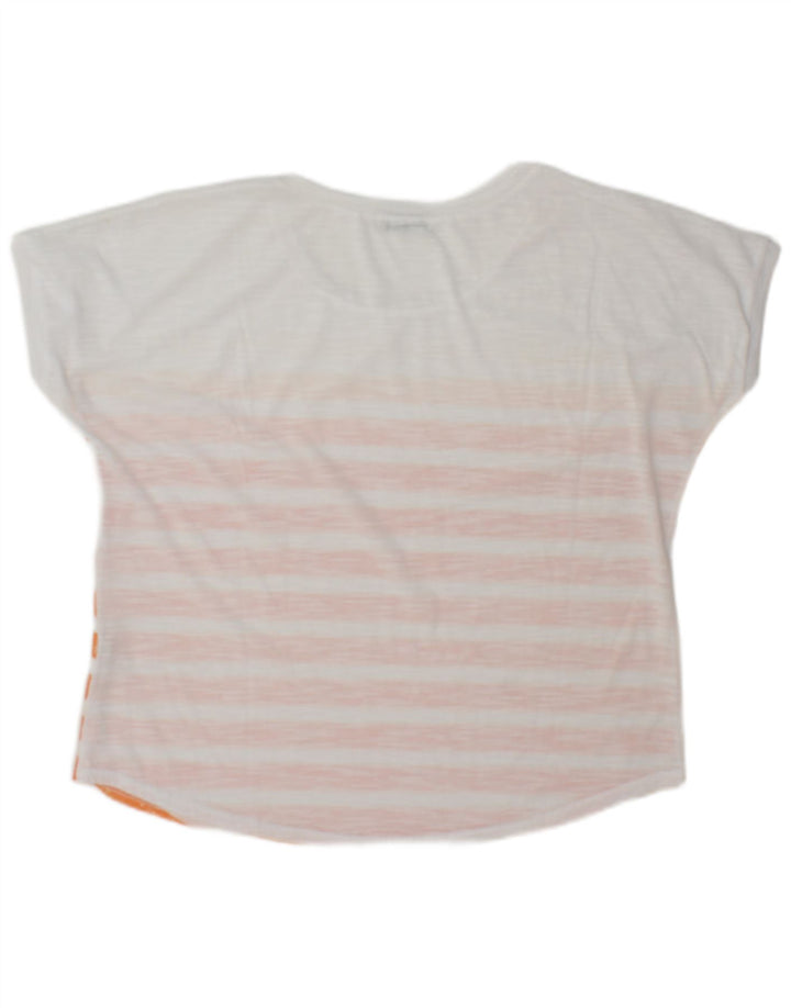 T-shirt da donna Guess Top UK 14 a righe bianche medie