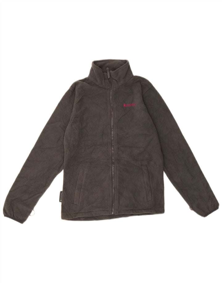 Mountain Warehouse Girls Liner Fleece Jacket 11-12 Years Grey Polyester