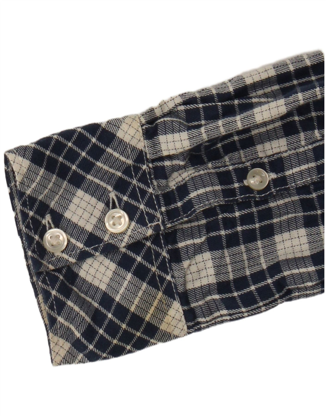 Wrangler Womens Flannel Shirt XS Navy Blue Check Cotton