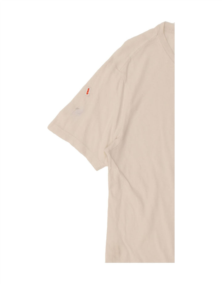 LEVI'S Womens T-Shirt Top UK 10 Small Off White Cotton Vintage Levi's and Second-Hand Levi's from Messina Hembry 