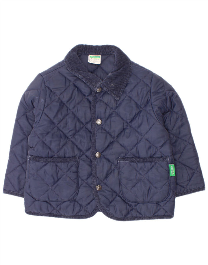 Benetton Steppjacke für Jungen, 5–6 Jahre, Marineblau