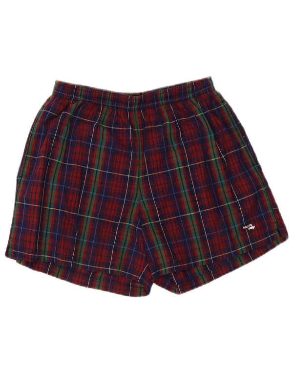 Vintage herre sportsshorts Small W28 L5 flerfarvet tern