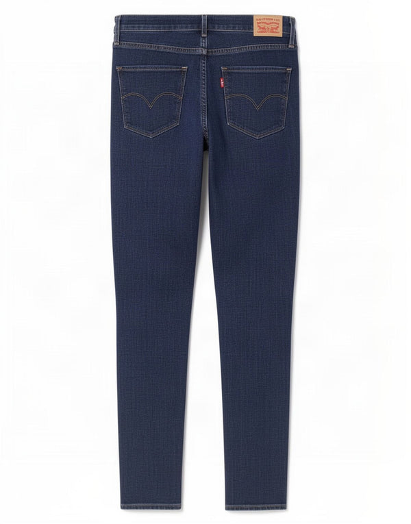 Женские джинсы скинни Levi's 721 с высокой посадкой W30 L30 Темно-синие, хлопок