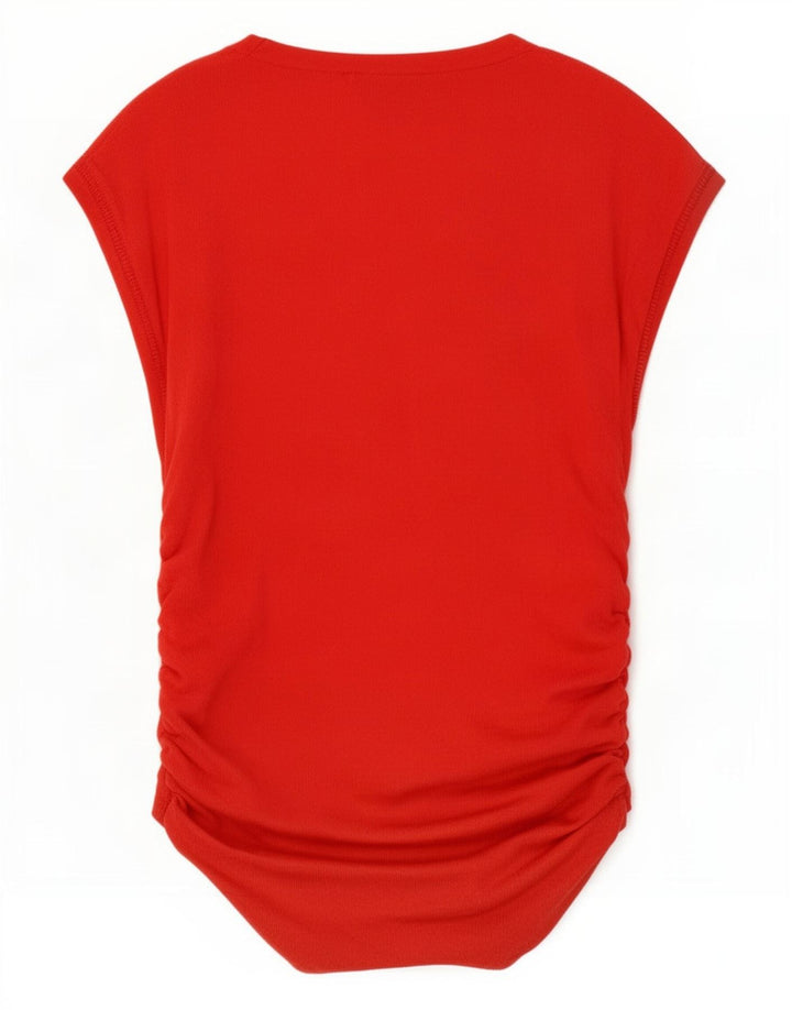 Blusa feminina Zara UK 10 pequena vermelha