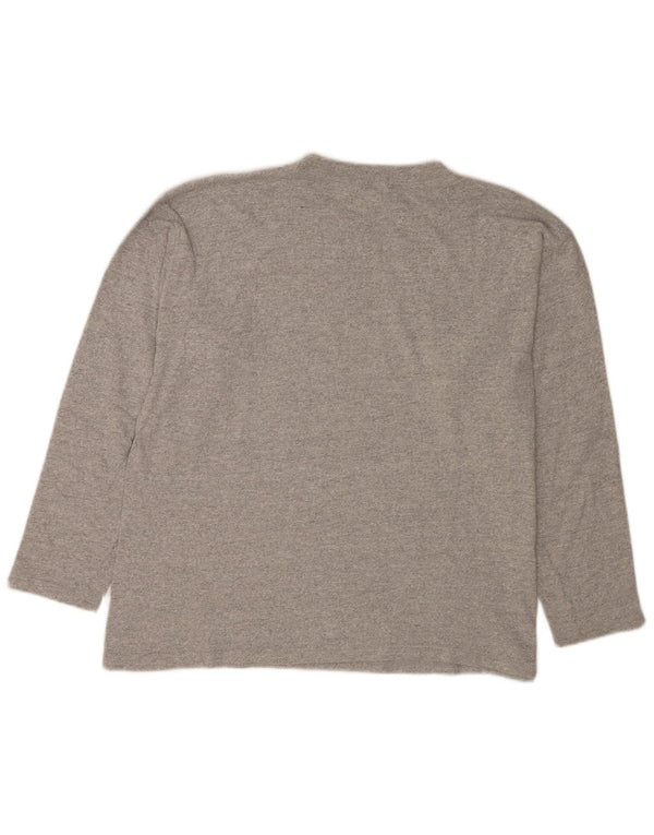 Champion Haut graphique à manches longues pour homme en coton moucheté gris grand