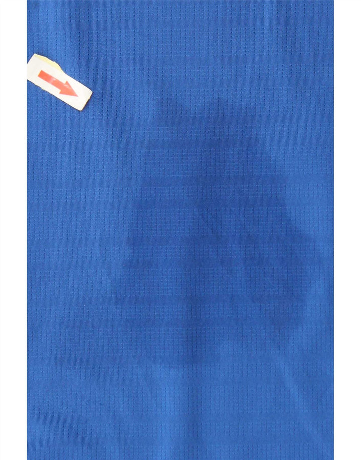 Camiseta masculina Puma grande azul colorblock poliéster
