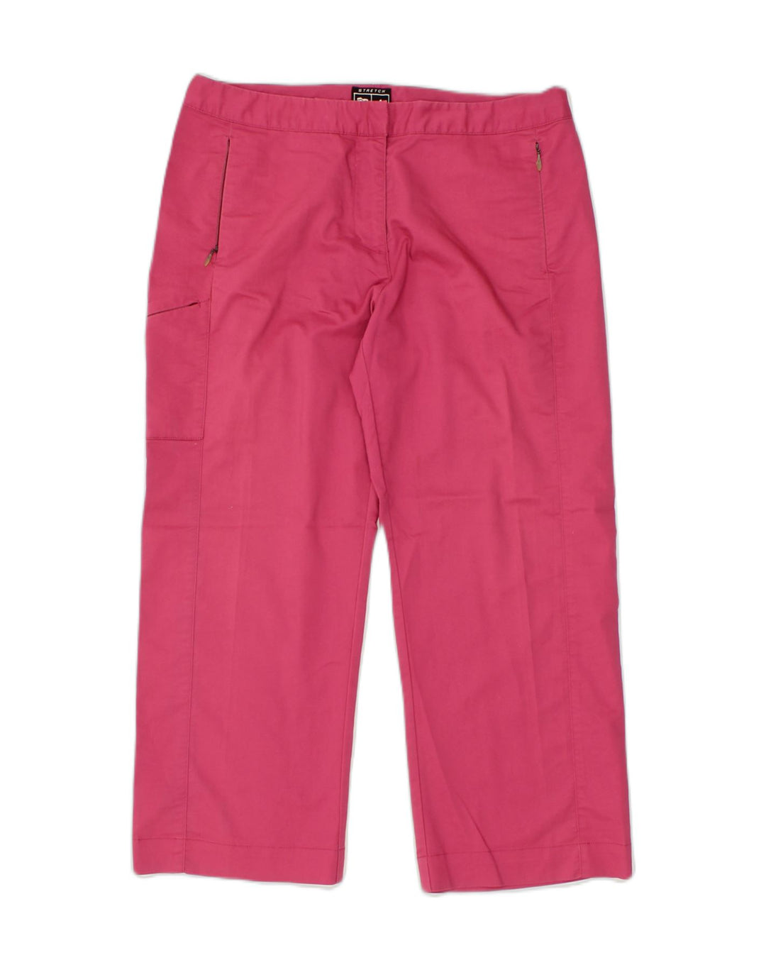 ADIDAS Womens Stretch Straight Capri Trousers US 10 Large W32 L24 Pink | Vintage Adidas | Thrift | Second-Hand Adidas | Used Clothing | Messina Hembry 