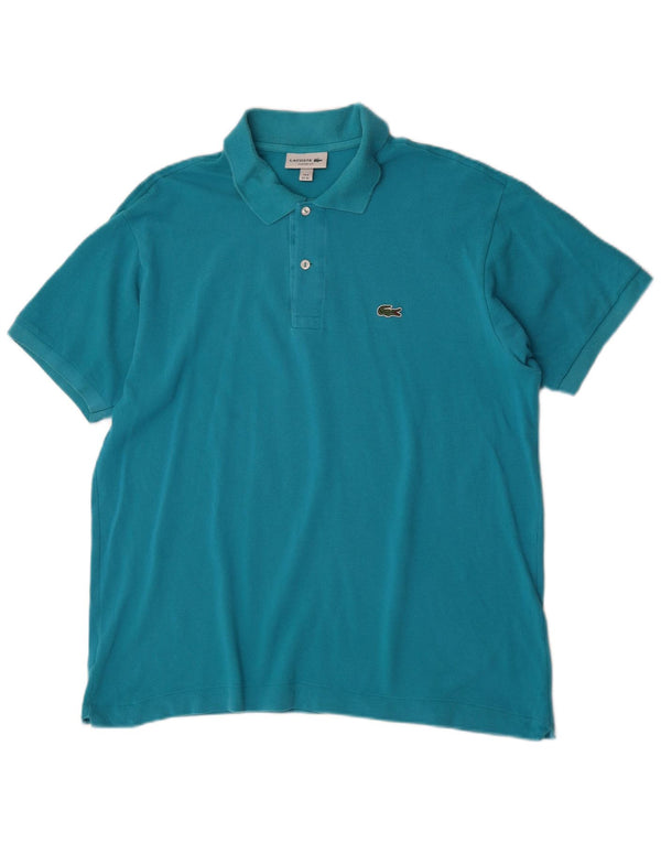 Lacoste Mens Classic Fit Polo Shirt Size 6 XL Blue Cotton