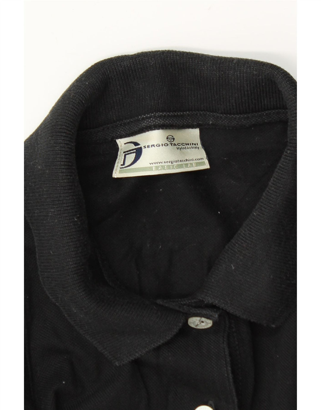 Sergio Tacchini Polo sans manches pour femme UK 12 Medium Noir