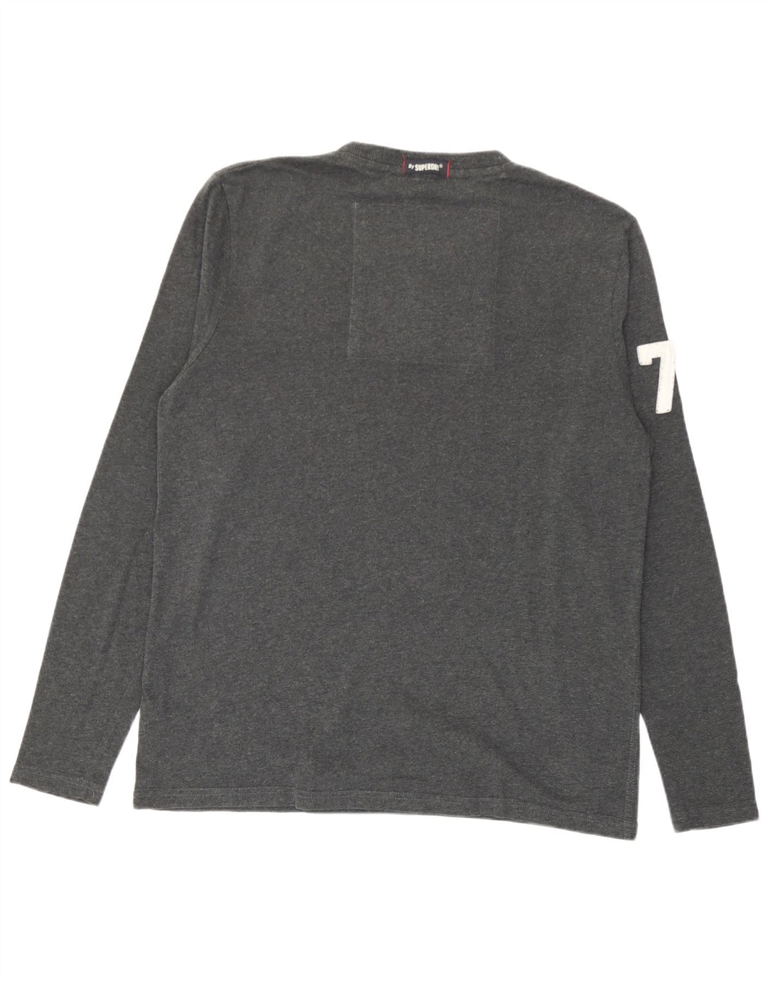 Superdry Herren Graphic Top Langarm 2XL Grau Baumwolle